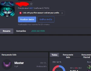 Contra mestre no lol wr alto poucas loses, nick raro - League of Legends