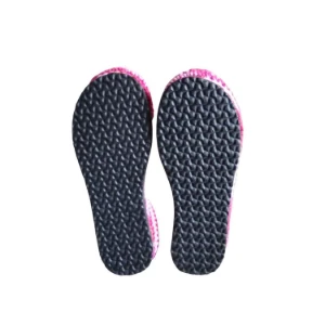 Pantufa de Lã Rosa Mescla 36 - Artesanato e Personalizados
