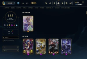 Conta Esmeralda 3 lvl 284 todos os champions 163 skins - League of Legends LOL