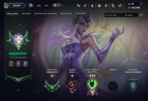Conta Esmeralda 3 lvl 284 todos os champions 163 skins - League of Legends LOL