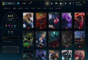 Conta Lol Full Acesso - Lvl 335 - 445 Skins - Todos Campeões - League of Legends