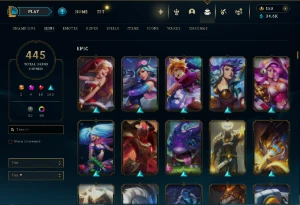 Conta Lol Full Acesso - Lvl 335 - 445 Skins - Todos Campeões - League of Legends