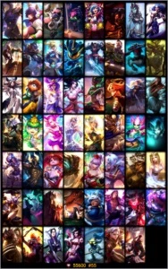 LoL - 98 CAMPEÕES / 55 SKINS - League of Legends