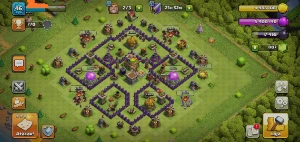 Vende-se vila CV7 full do clash of clans