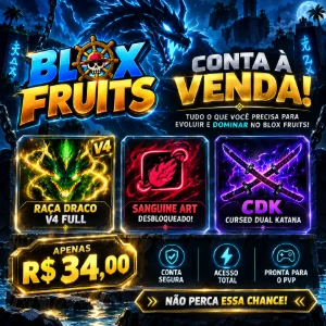 Conta blox fruits raça draco v4 full - Roblox