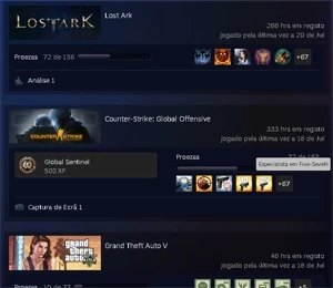 Conta steam 18 anos + prime e outros games.