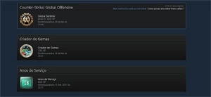 Conta steam 18 anos + prime e outros games.