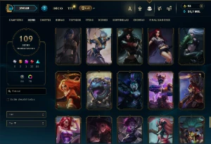 Conta De League Of Leagends/Full Acesso/109 Skins/Level 397 - League of Legends LOL