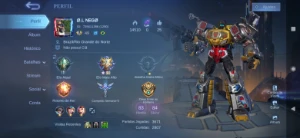 Vendo conta de móbile lends - Mobile Legends