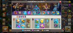 Cv17 Semi Fuul Diversas Skins De Heróis E Itens Mágicoperc🆔 - Clash of Clans