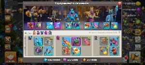 Cv17 Semi Fuul Diversas Skins De Heróis E Itens Mágicoperc🆔 - Clash of Clans