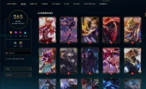 Conta LOL com skins + conta Valorant - League of Legends