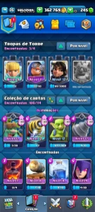 Conta de Clash Royale