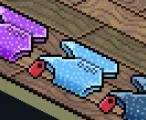 Habbo colete turquesa