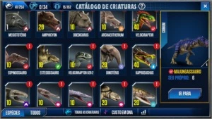 Conta Jurassic world nível 44 - Games (Digital media)