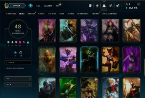 Esmeralda 3 com 50 Champs e 48 Skins ( JG / TOP ) - League of Legends LOL
