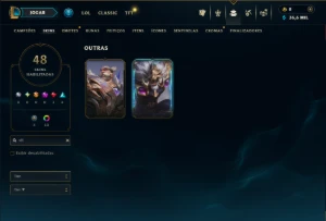 Esmeralda 3 com 50 Champs e 48 Skins ( JG / TOP ) - League of Legends LOL
