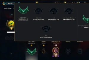 Esmeralda 3 com 50 Champs e 48 Skins ( JG / TOP ) - League of Legends LOL