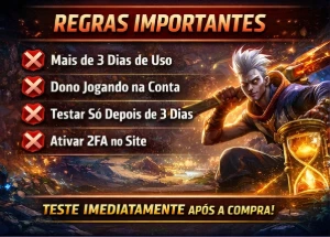Contas NFA com Skins e Rank | Baratas + Entrega Rápida - League of Legends LOL
