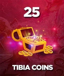 25 Tibia Coins - Vendedor 100% Avaliações positivas