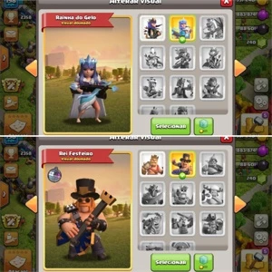 CONTA CV12 SEMIFULL CLASH OF CLANS + PAISAGEM ESPECIAL