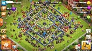 CONTA CV12 SEMIFULL CLASH OF CLANS + PAISAGEM ESPECIAL