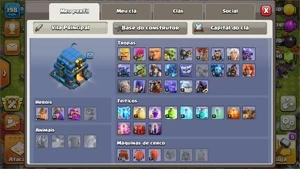 CONTA CV12 SEMIFULL CLASH OF CLANS + PAISAGEM ESPECIAL