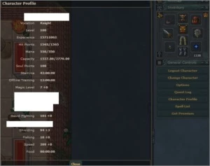 Vendo conta 4 chars(121,100,100,69) 90d Voucher Optional-PvP - Tibia