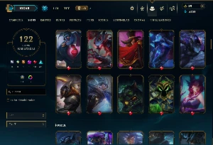 Bronze 1 com 150 Champs e 122 Skins +5 Vitoriosas - League of Legends LOL