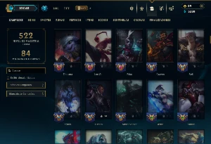 Bronze 1 com 150 Champs e 122 Skins +5 Vitoriosas - League of Legends LOL