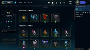 Conta League of Legends Mestre + Conta Valorant D1 LOL