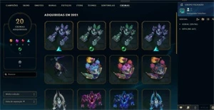 Conta League of Legends Mestre + Conta Valorant D1 LOL