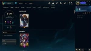Conta League of Legends Mestre + Conta Valorant D1 LOL