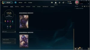 CONTA LOL NO OURO NAS ULTIMAS 4 SEASONS + 155 SKINS - League of Legends