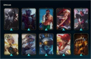 CONTA DE LOL COM ALGUMAS SKINS GOLD 4 - League of Legends