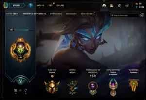 CONTA DE LOL COM ALGUMAS SKINS GOLD 4 - League of Legends