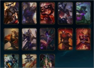 CONTA DE LOL COM ALGUMAS SKINS GOLD 4 - League of Legends