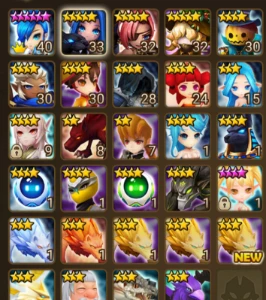 Conta iniciante com 2 NAT5 (Bárbara, Momo)  - Summoners War
