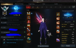 1 X Conta Lost Ark Blackfang 3 Chares 5 Eng 1500+ 5 Engravin