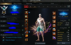 1 X Conta Lost Ark Blackfang 3 Chares 5 Eng 1500+ 5 Engravin