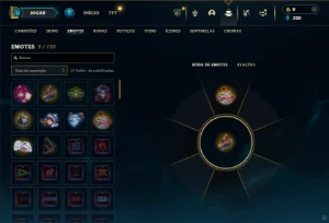 Ouro 2 com 40 Champs e 6 Skins + 2 Espolios - League of Legends LOL