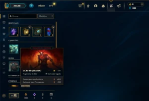 Ouro 2 com 40 Champs e 6 Skins + 2 Espolios - League of Legends LOL