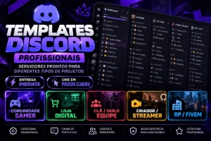 Templates Discord Profissionais | Servidores Prontos