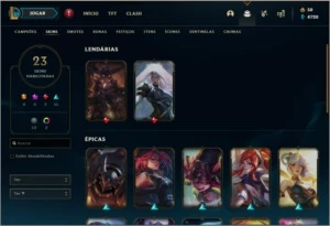 Conta Diamante 4 BARATA - League of Legends LOL