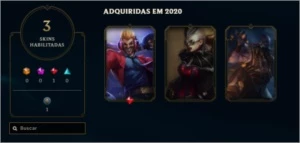 CONTA G3 5 SKINS+ - League of Legends LOL