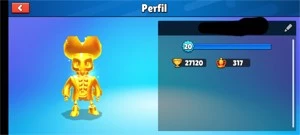 Vendo conta stumble guys 150 reias