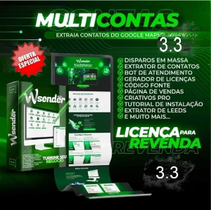 Wa Sender 3.3 Oficial + Gerador Código Fonte🟢 - Outros