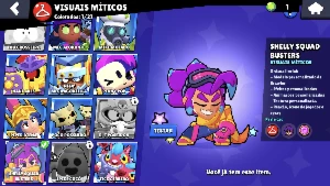 Conta Brawl Stars Boa e Barata (pacote de colecionador 8bit