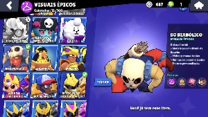 Conta Brawl Stars Boa e Barata (pacote de colecionador 8bit