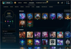 Conta platina 1 unranked na temporada passada - League of Legends LOL